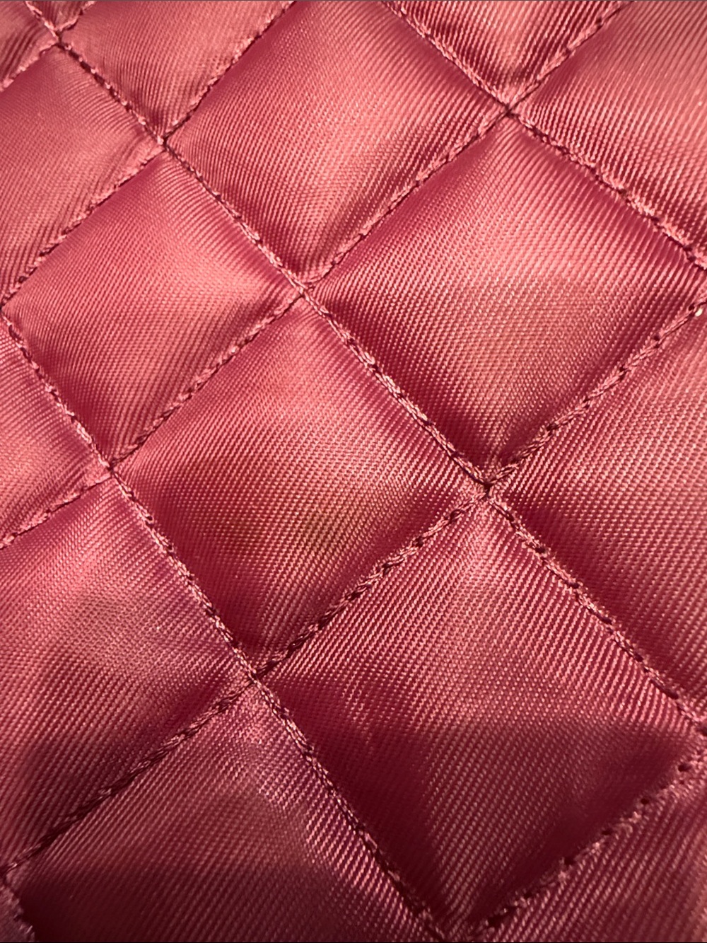 Apana Quilted Raspberry Tote with Adjustable Strap - Picture 12 of 12